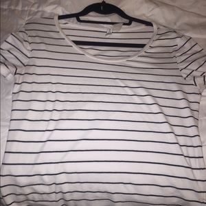 White stripped top